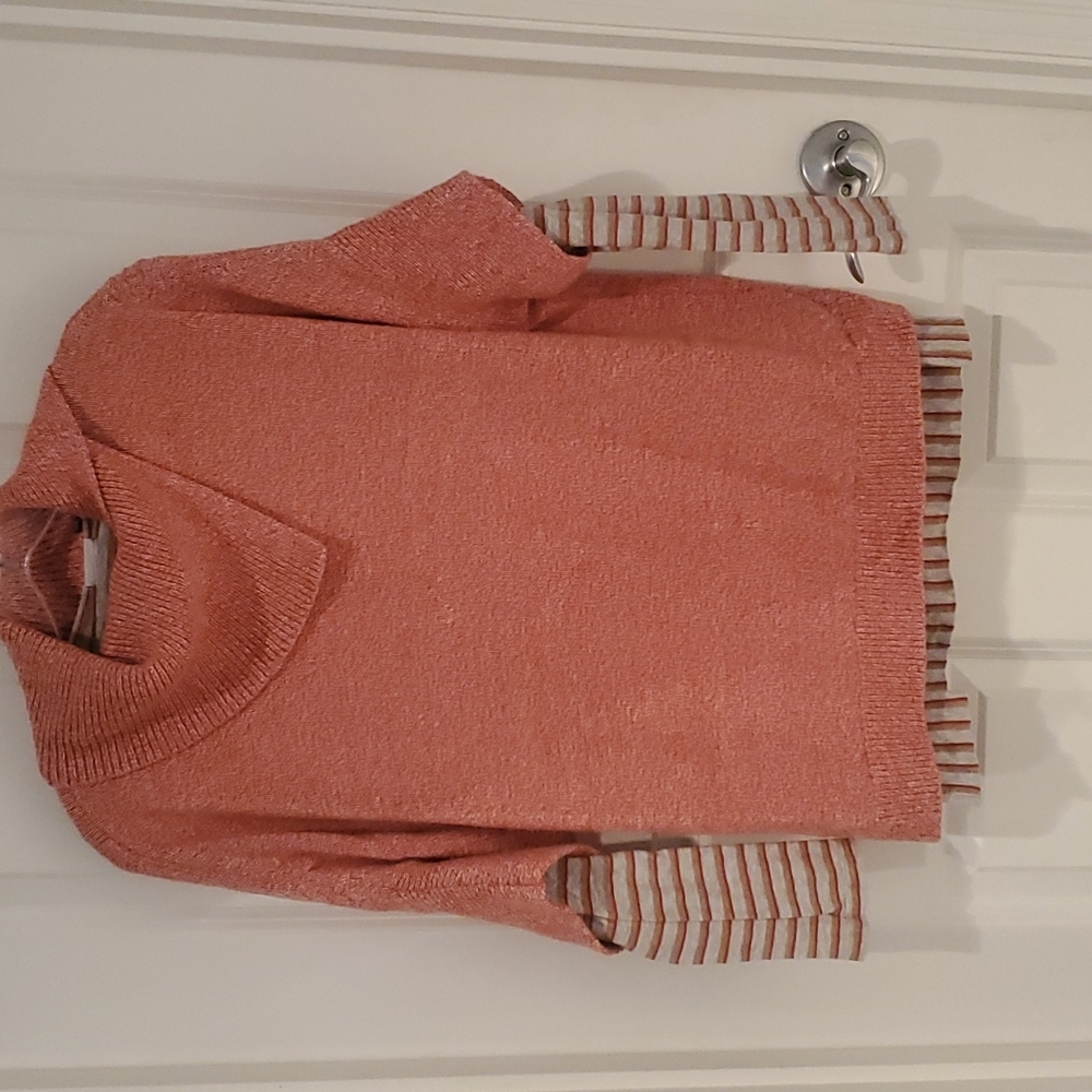 Cabi Foldover Pullover and Skipper Tee Small